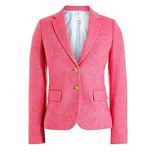 HP! NWT J. Crew Herringbone Schoolboy Blazer, Pink